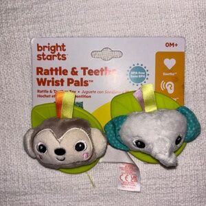 Rattle & Teether Wrist pals NEW/UNOPENED